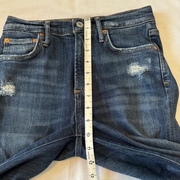 Agolde 27 Skinny Distressed High Waist Jeans - Picture 5 of 8